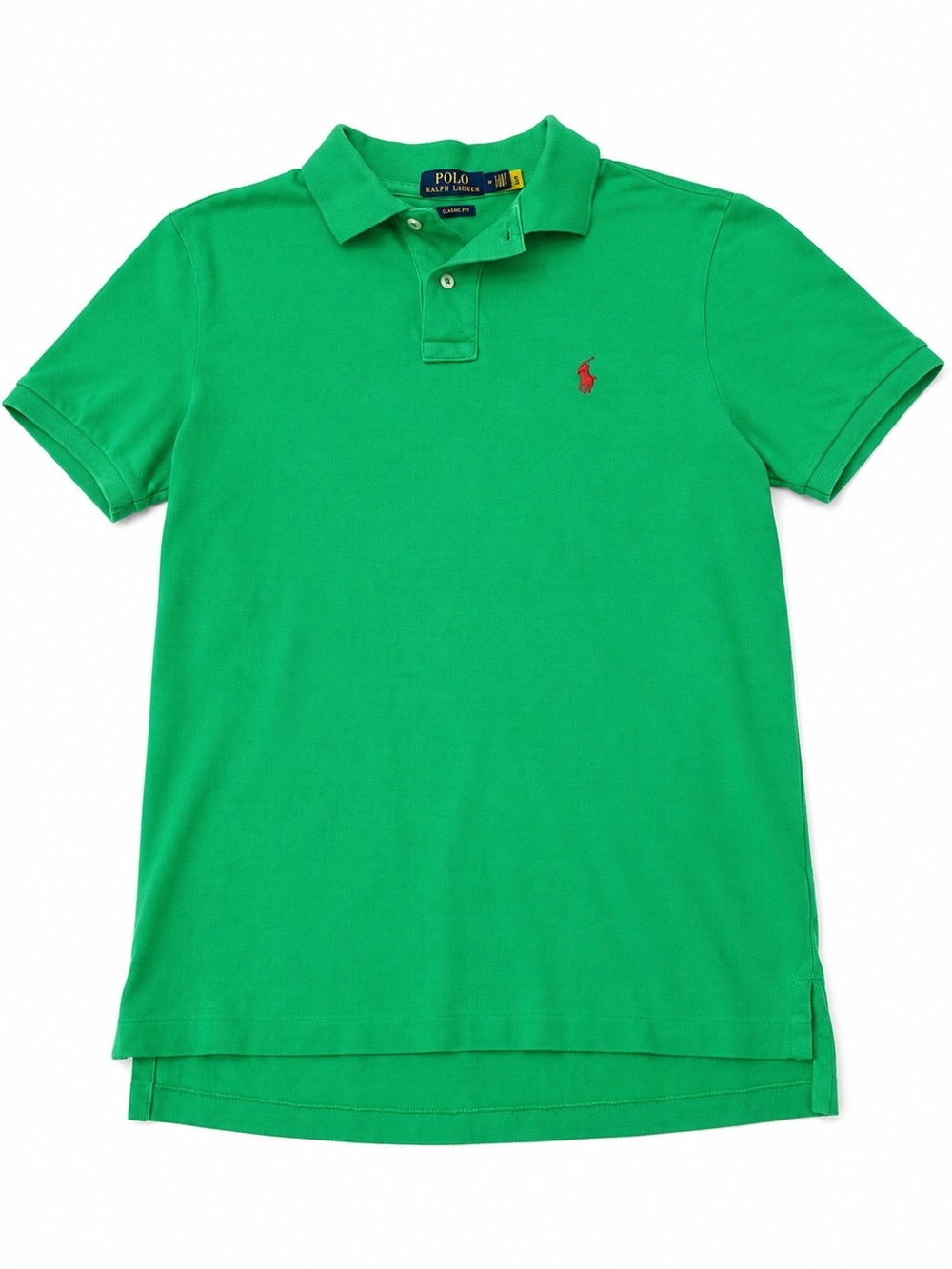 Polo by Ralph Lauren Bright Green Short Sleeve Polo with Red Pony